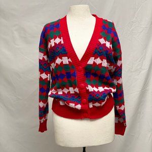 Vintage Brightly Colored Cardigan